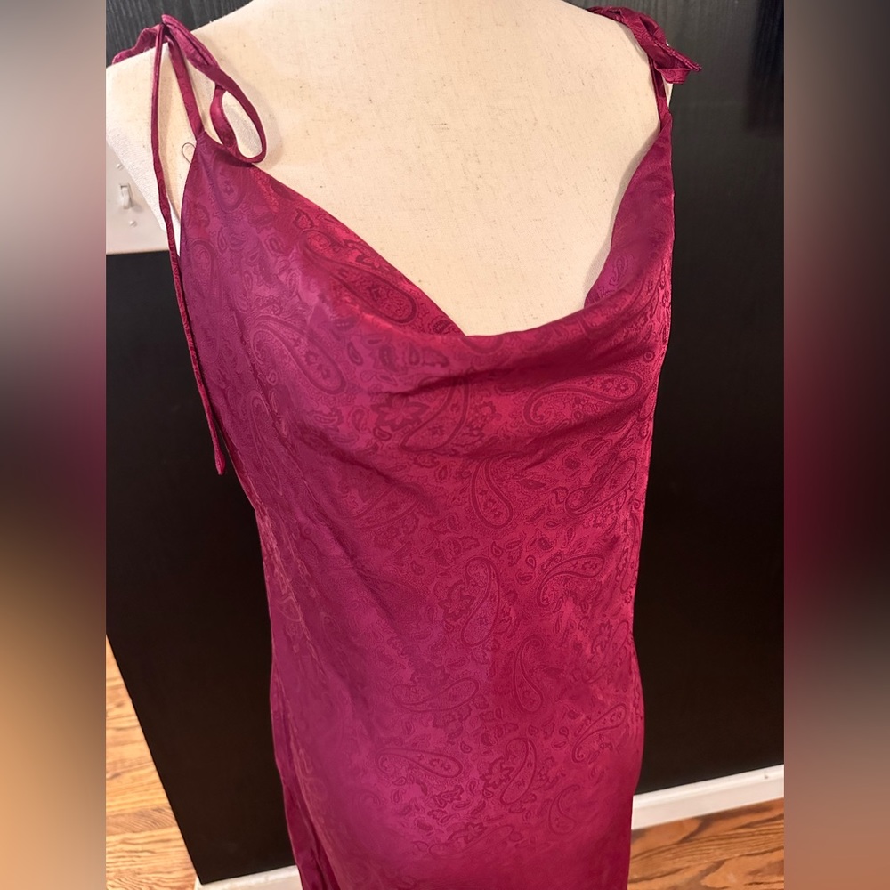 Forever 22 Burgundy Slip Dress